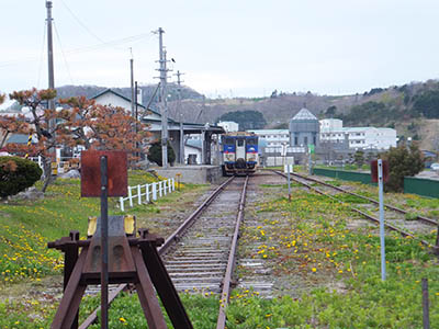 終着駅、様似駅