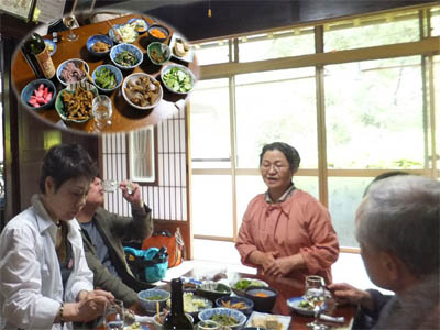 縁側カフェ「やまいち」にて